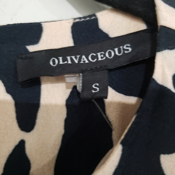 Olivaceous round neck short sleeves multicolored animal print mini tunic - Picture 5 of 10